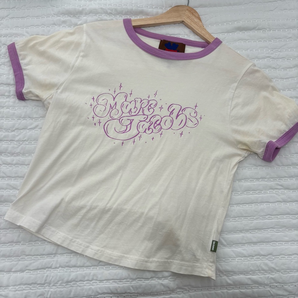 Marc Jacobs White and Purple T-Shirt